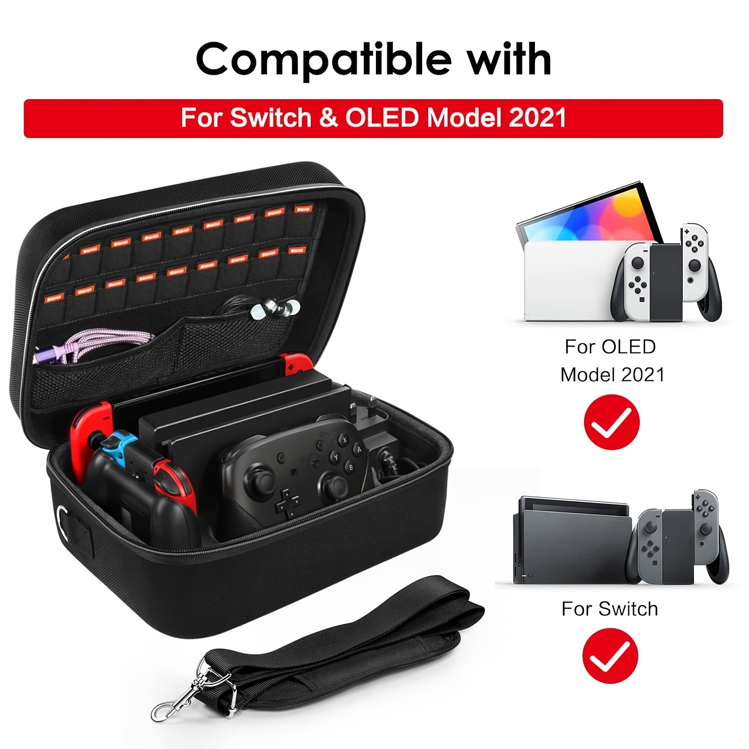 Portable Storage Box for Switch with Soft Lining